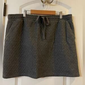 LOFT Fleece Drawstring Mini Skirt - EUC - L